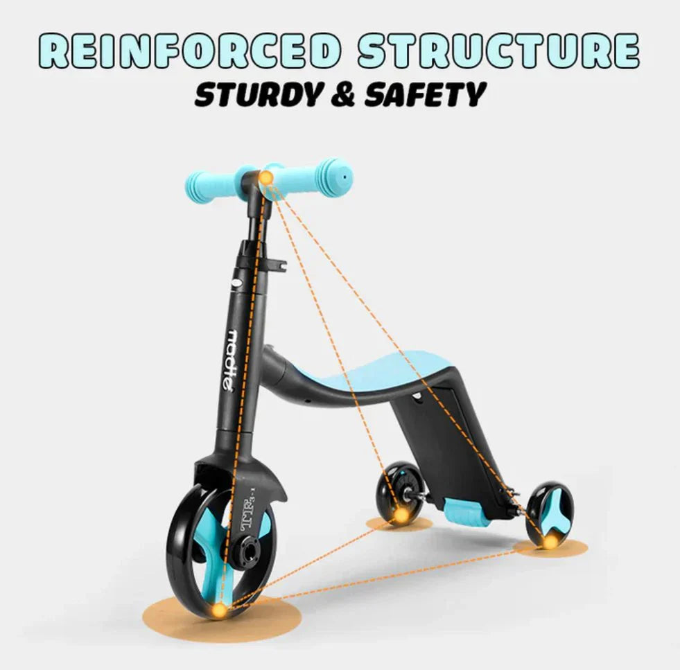 3-in-1 Kids Convertible Scooter © | سكوتر قابل للتحويل 3 في 1 للأطفال ©