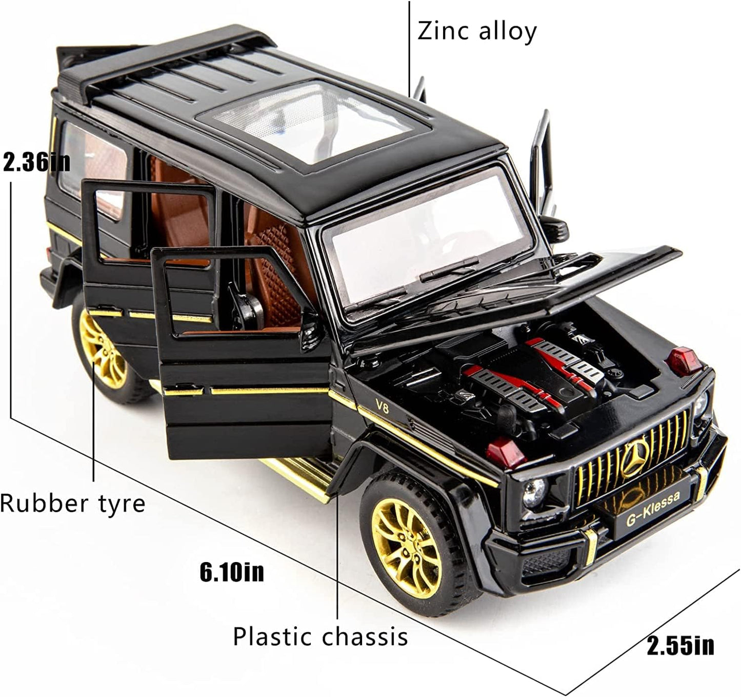 G Wagon | Swift Mercedes Benz G63 AMG | جي واغن | نموذج سيارة مرسيدس بنز G63 AMG 1:32 معدني من سويفت