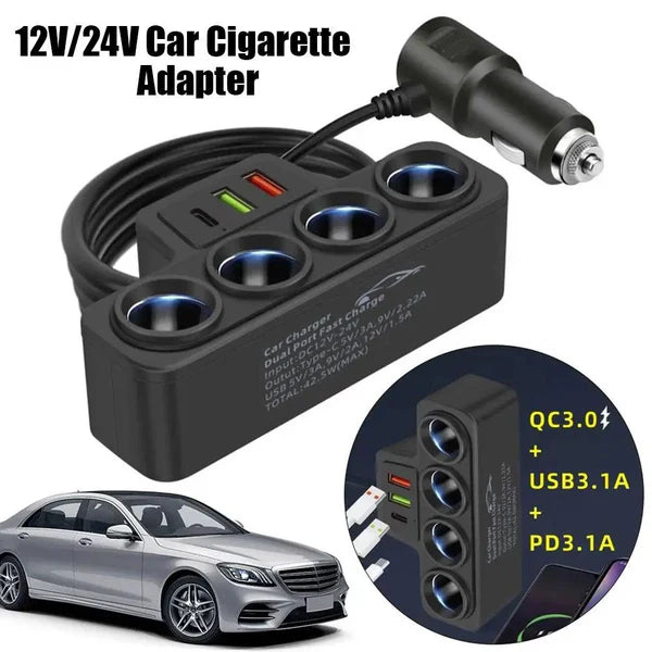 محوّل طاقة ولاعة السيارة - Car Cigarette Lighter