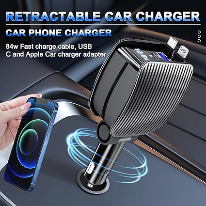 شاحن سيارة قابل للسحب - Retractable Car Charger